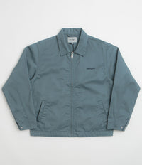 Carhartt Module Script Jacket in Cozy Blue and Black