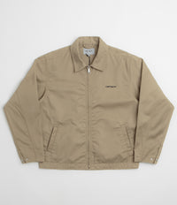 Carhartt Module Script Jacket in Leather and Black