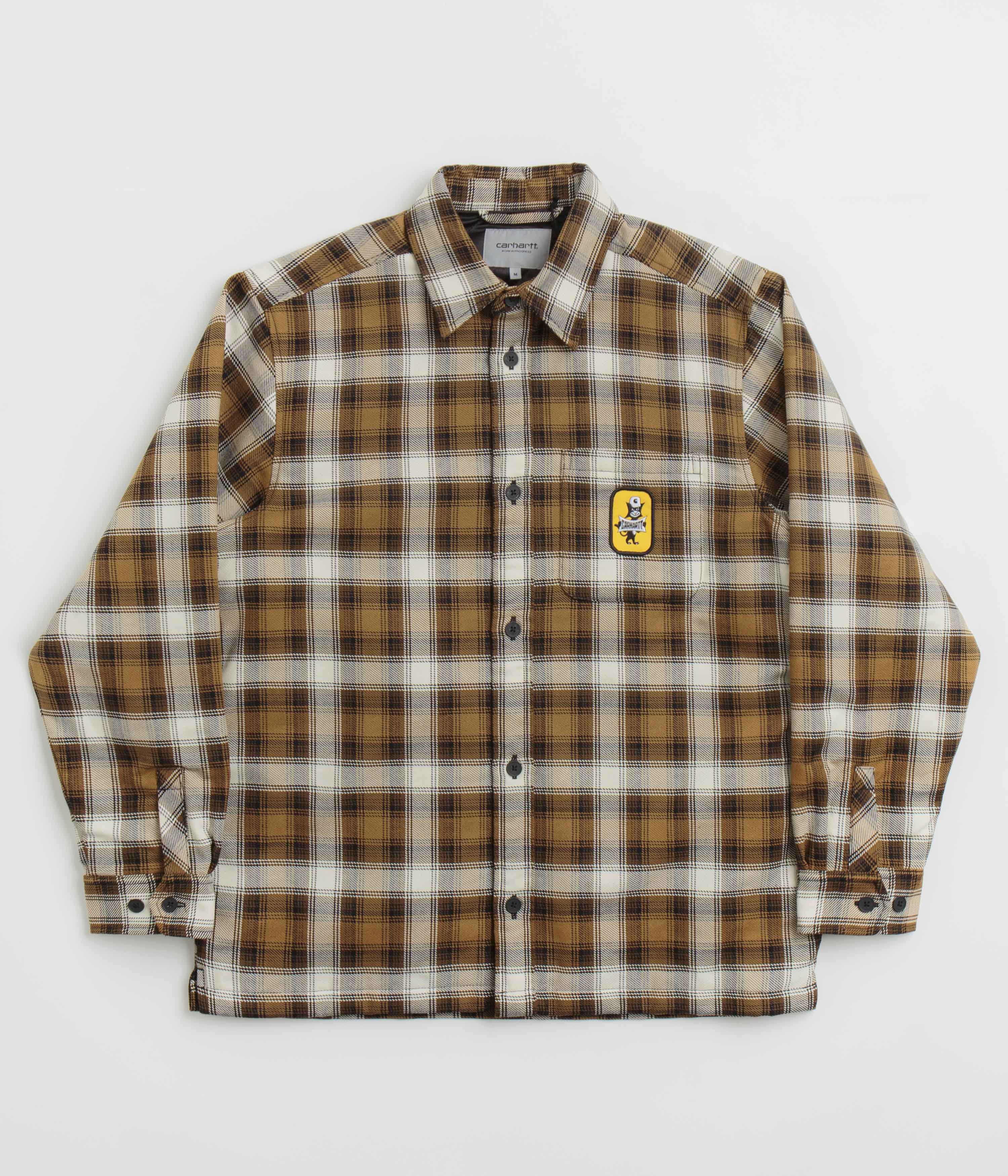 Carhartt Monahan Shirt Jacket in Monahan Check and Hamilton Brown