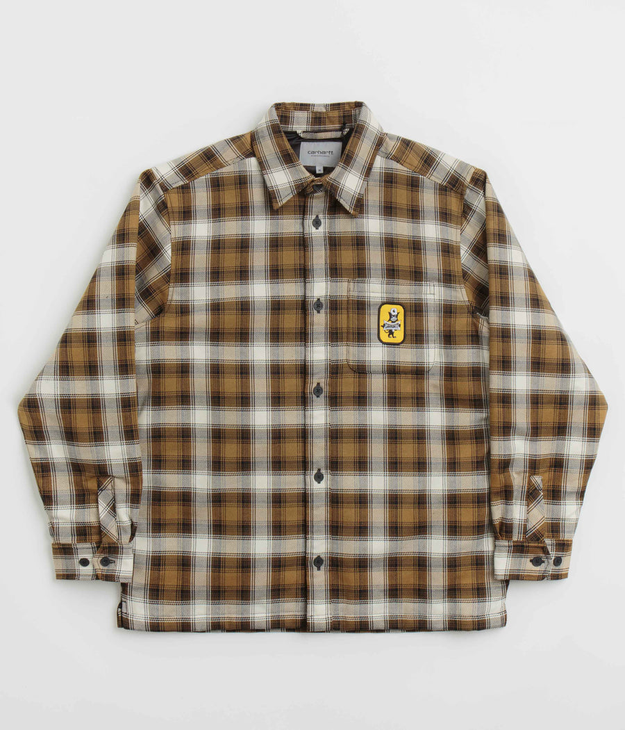 Carhartt Monahan Shirt Jacket in Monahan Check and Hamilton Brown