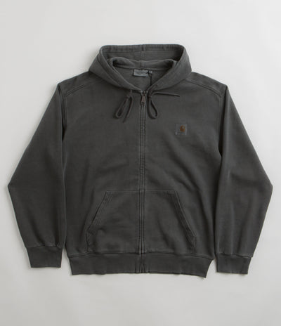 Carhartt Nelson Zip Hoodie in Charcoal