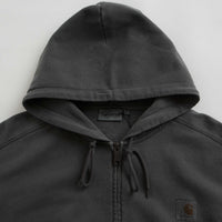 Carhartt Nelson Zip Hoodie in Charcoal thumbnail