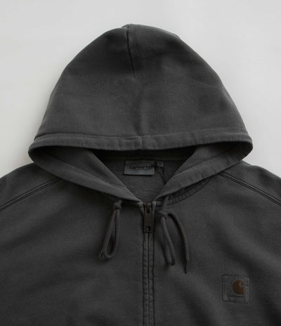 Carhartt Nelson Zip Hoodie in Charcoal