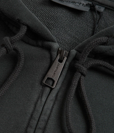 Carhartt Nelson Zip Hoodie in Charcoal