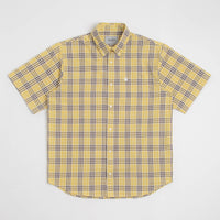 Carhartt Niven Short Sleeve Shirt in Niven Check and Straw / Wax thumbnail