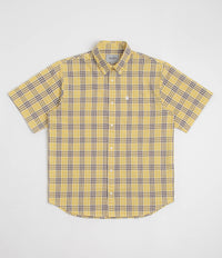 Carhartt Niven Short Sleeve Shirt in Niven Check and Straw / Wax