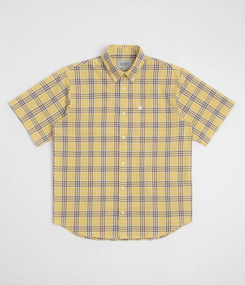 Carhartt Niven Short Sleeve Shirt - Niven Check / Straw / Wax