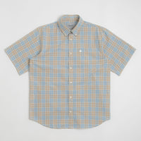 Carhartt Niven Short Sleeve Shirt in Niven Check and Wall / Wax thumbnail