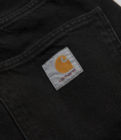 Carhartt Nolan Pants in Black Stone Washed