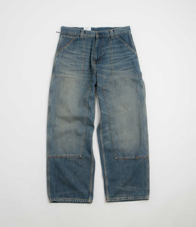 Carhartt Oakland Pants - Blue Worn Used Wash
