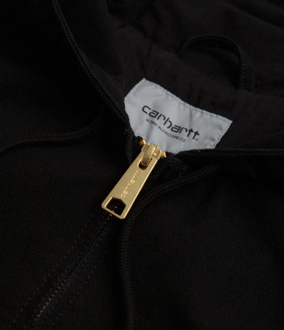 Carhartt OG Active Jacket in Black Rinsed