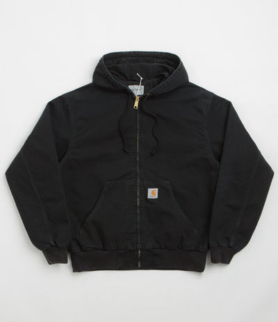 Carhartt OG Active Jacket in Black Stone Canvas