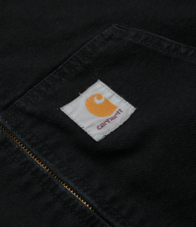 Carhartt OG Active Jacket in Black Stone Canvas