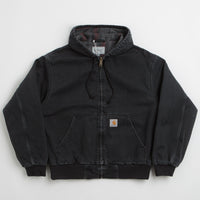 Carhartt OG Active Jacket in Black Stone Washed thumbnail