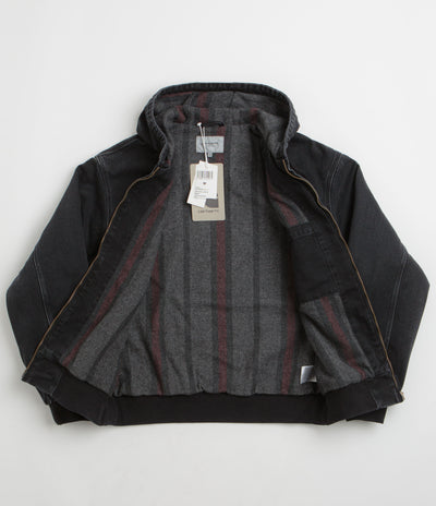 Carhartt OG Active Jacket in Black Stone Washed