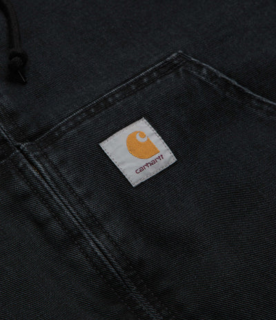 Carhartt OG Active Jacket in Black Stone Washed