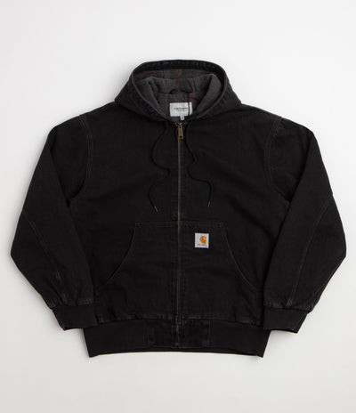 Carhartt OG Active Jacket - Black Stone Washed / Black