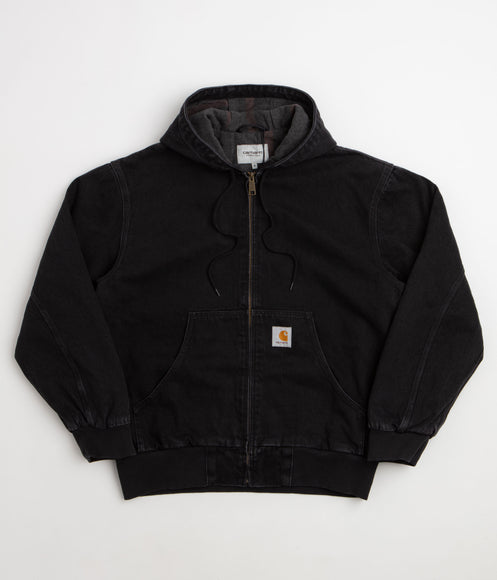 Carhartt OG Active Jacket - Black Stone Washed / Black