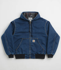 Carhartt OG Active Jacket in Blue Stone Washed