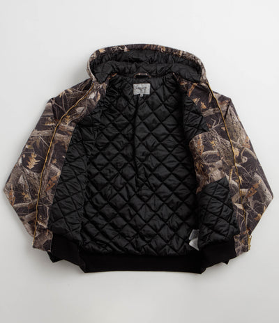 Carhartt OG Active Jacket - Camo Feather Tree / Black Heavy Stone Wash
