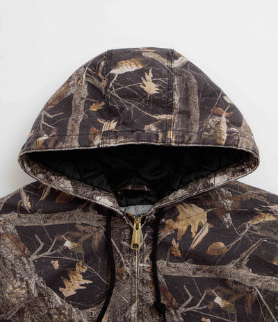 Carhartt OG Active Jacket - Camo Feather Tree / Black Heavy Stone Wash