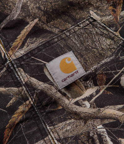 Carhartt OG Active Jacket - Camo Feather Tree / Black Heavy Stone Wash