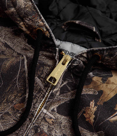 Carhartt OG Active Jacket - Camo Feather Tree / Black Heavy Stone Wash