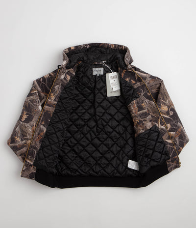 Carhartt OG Active Jacket - Camo Feather Tree / Black Heavy Stone Wash