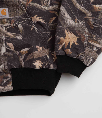 Carhartt OG Active Jacket - Camo Feather Tree / Black Heavy Stone Wash