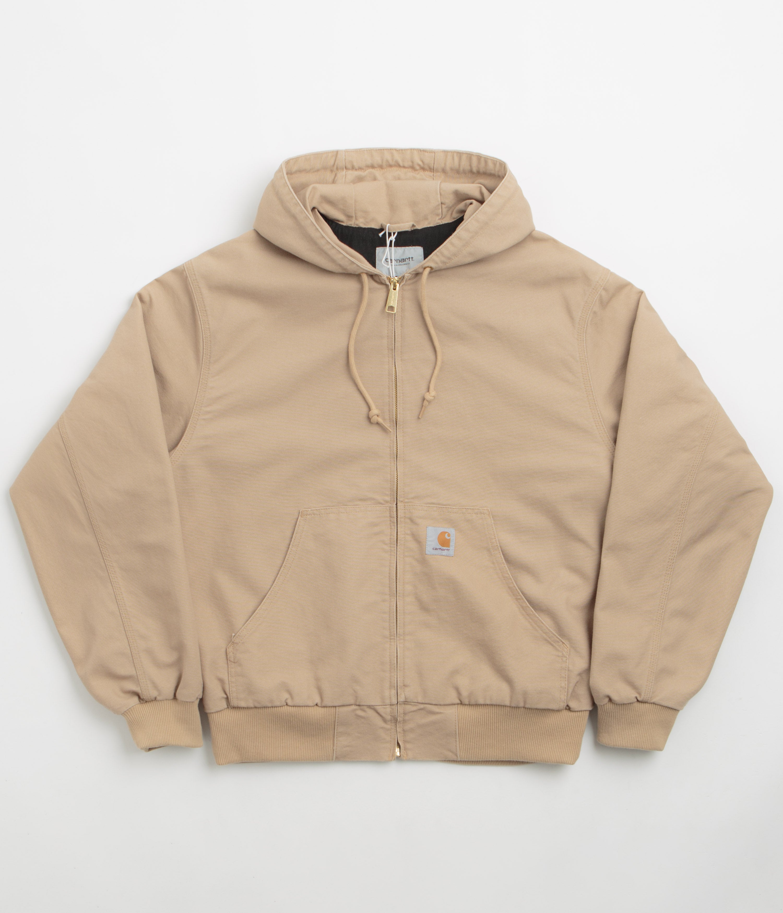 Carhartt OG Active Jacket in Dusty Hamilton Brown Rinsed
