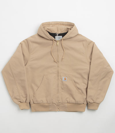 Carhartt OG Active Jacket in Dusty Hamilton Brown Rinsed
