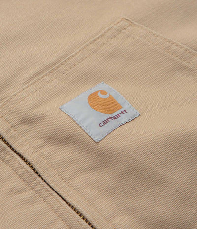 Carhartt OG Active Jacket in Dusty Hamilton Brown Rinsed