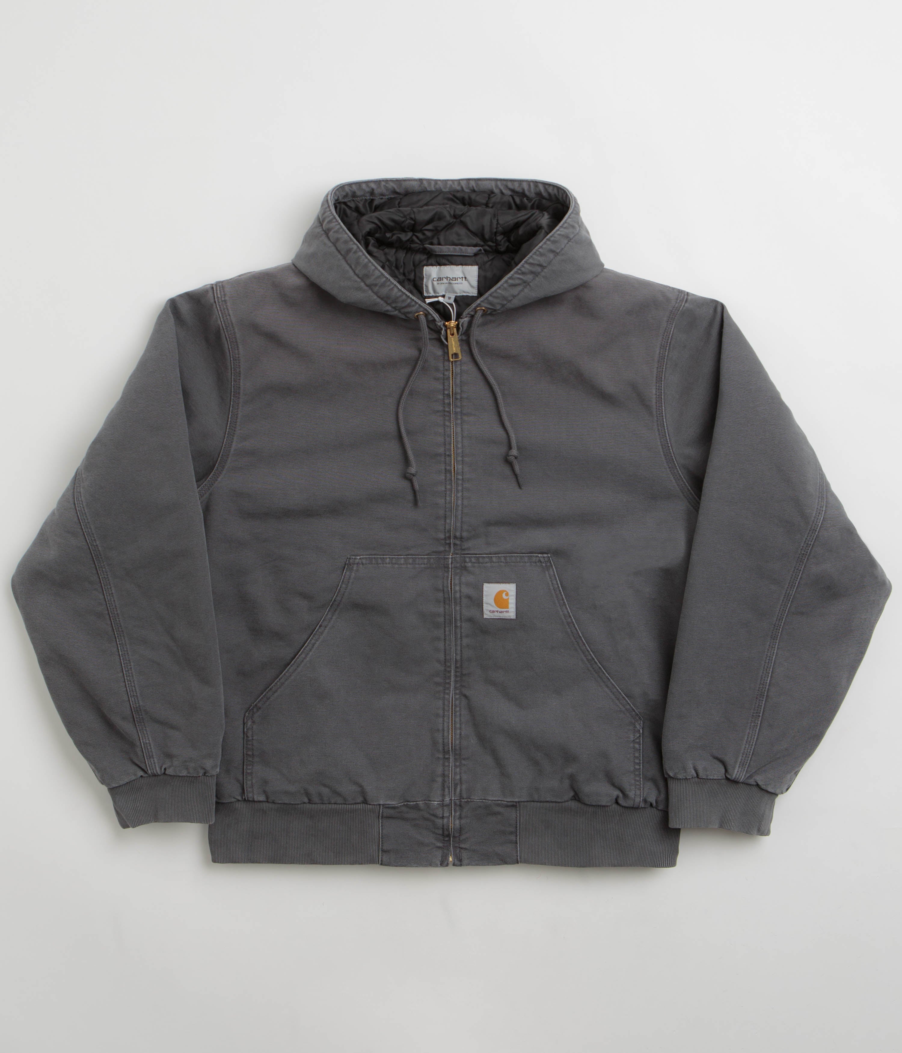 Carhartt OG Active Jacket in Graphite Stone Canvas