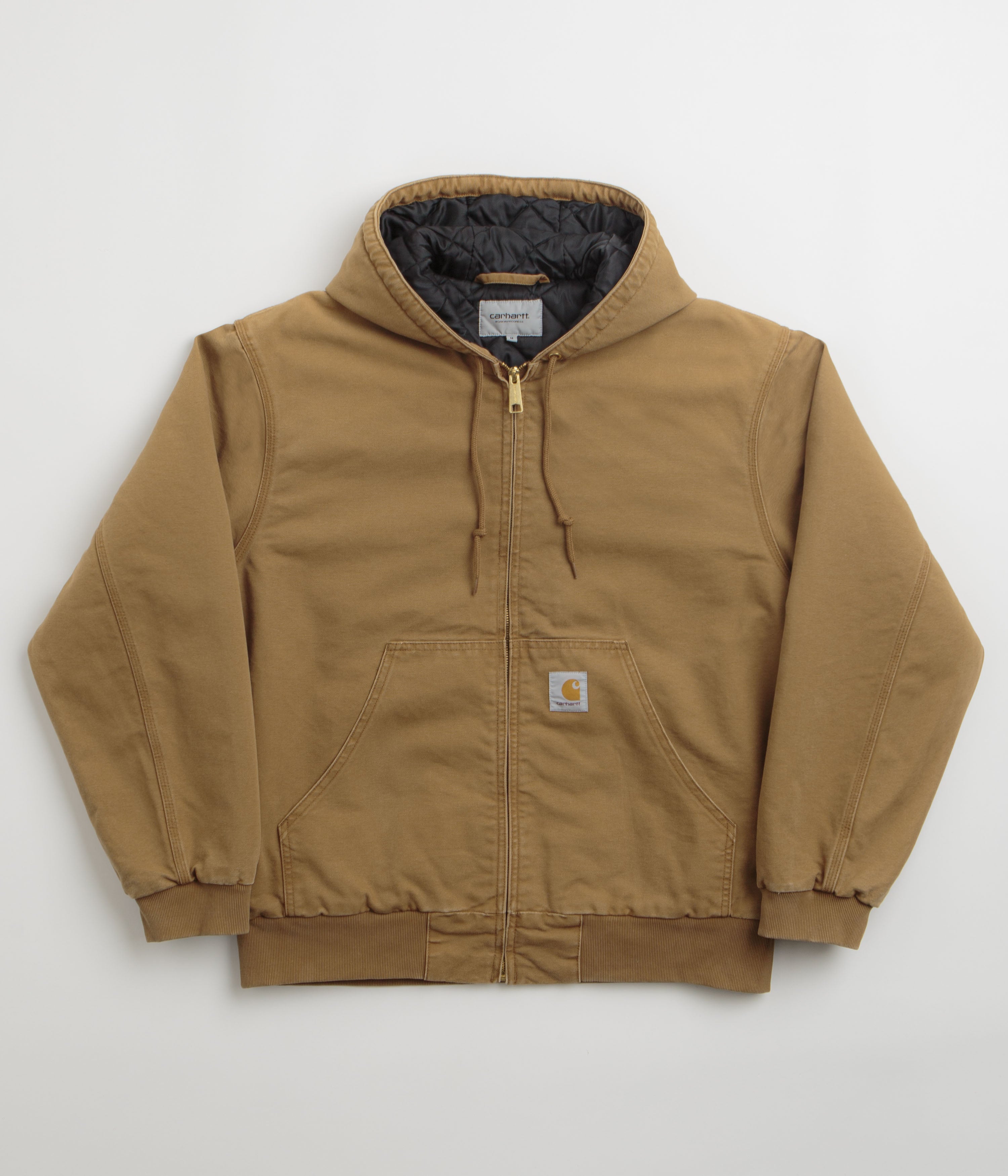 Carhartt OG Active Jacket in Hamilton Brown Stone Canvas