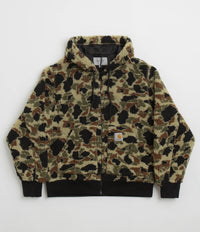 Carhartt OG Active Liner Fleece in Camo Duck Jacquard and Green