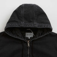 Carhartt OG Active Rivet Jacket in Black Stone Washed thumbnail