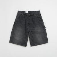 Carhartt OG Aden Double Knee Denim Shorts - Black Grind Wash thumbnail