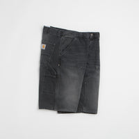 Carhartt OG Aden Double Knee Denim Shorts - Black Grind Wash thumbnail