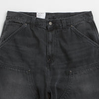 Carhartt OG Aden Double Knee Denim Shorts - Black Grind Wash thumbnail