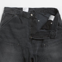 Carhartt OG Aden Double Knee Denim Shorts - Black Grind Wash thumbnail