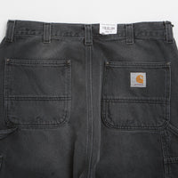 Carhartt OG Aden Double Knee Denim Shorts - Black Grind Wash thumbnail