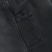 Carhartt OG Aden Double Knee Denim Shorts - Black Grind Wash thumbnail