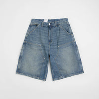 Carhartt OG Aden Double Knee Denim Shorts - Blue Grind Wash thumbnail
