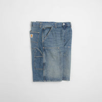 Carhartt OG Aden Double Knee Denim Shorts - Blue Grind Wash thumbnail