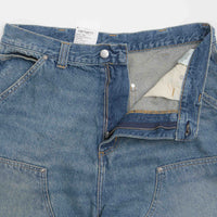 Carhartt OG Aden Double Knee Denim Shorts - Blue Grind Wash thumbnail
