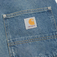 Carhartt OG Aden Double Knee Denim Shorts - Blue Grind Wash thumbnail