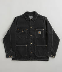 Carhartt OG Chore Coat in Heavy Stone Washed Black