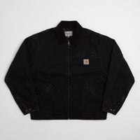 Carhartt OG Detroit Jacket - Black / Black / Black Stone Washed thumbnail