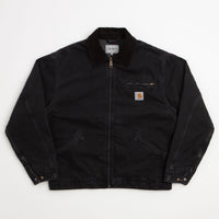 Carhartt OG Detroit Jacket - Black / Black / Black Stone Washed thumbnail