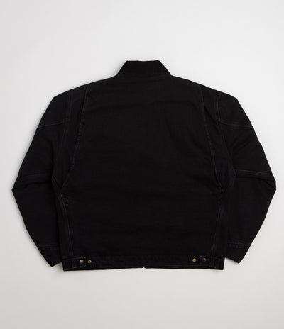 Carhartt OG Detroit Jacket - Black / Black / Black Stone Washed